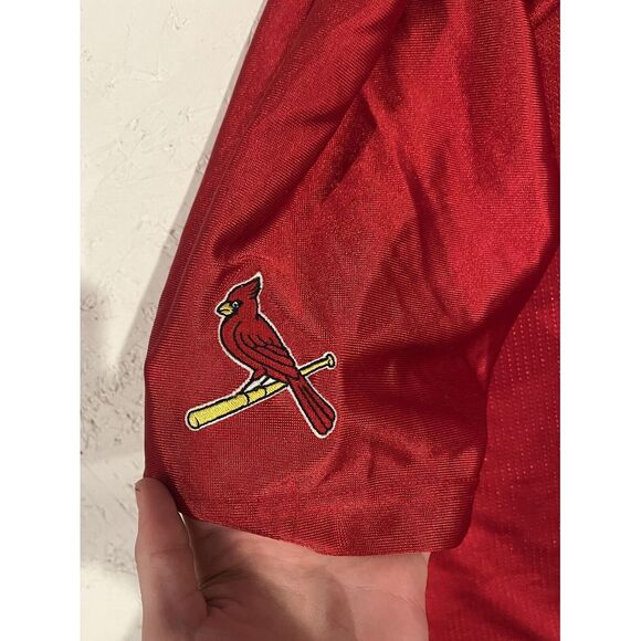 Vintage St Louis Cardinals Jersey Mens Large Red Blue Lee Sport MLB Adult - Picture 9 of 9